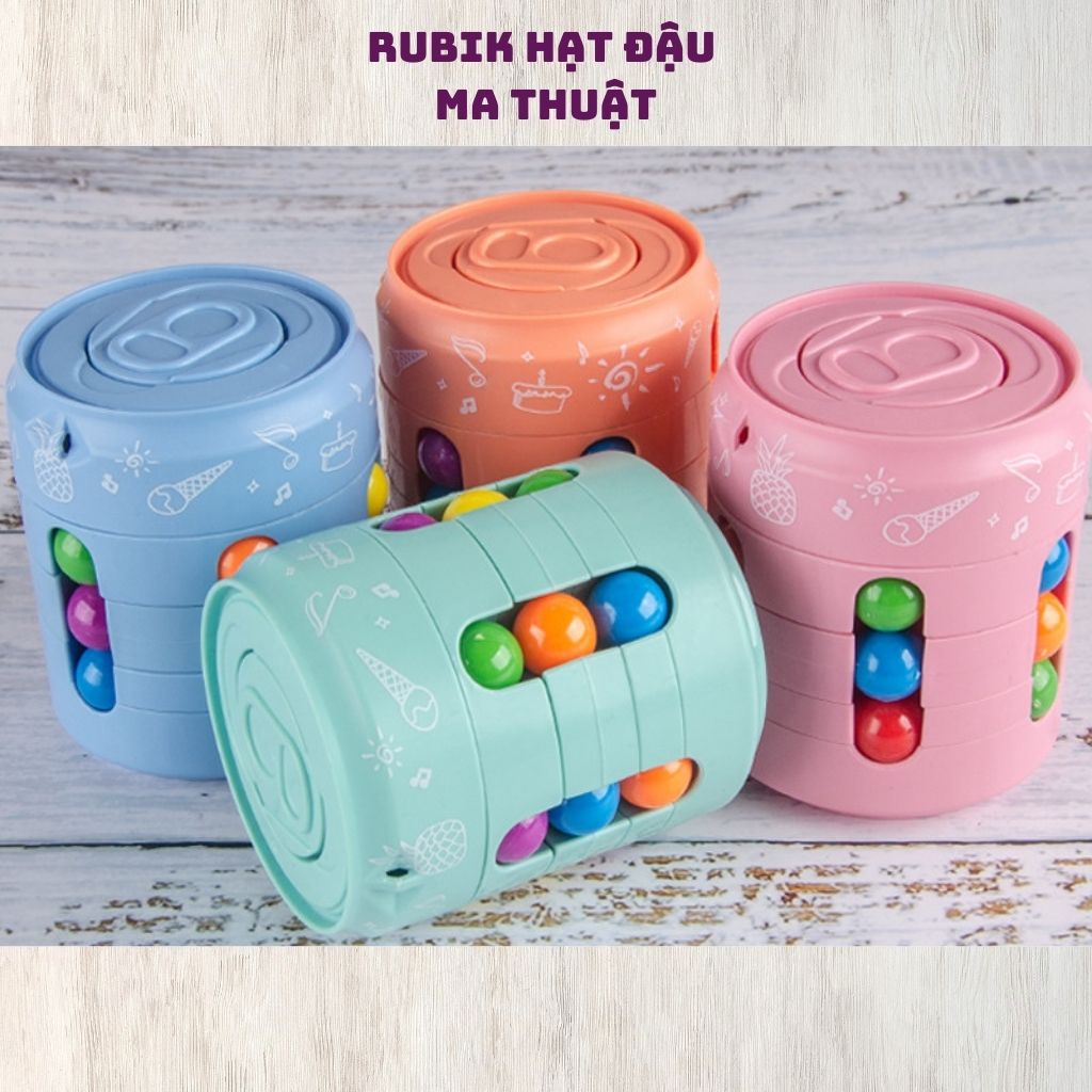 Rubik lon coca, rubik hạt đậu, mẫu mã đẹp, đồ chơi kích thích phát triển trí tuệ, và sự thông minh của bé.
