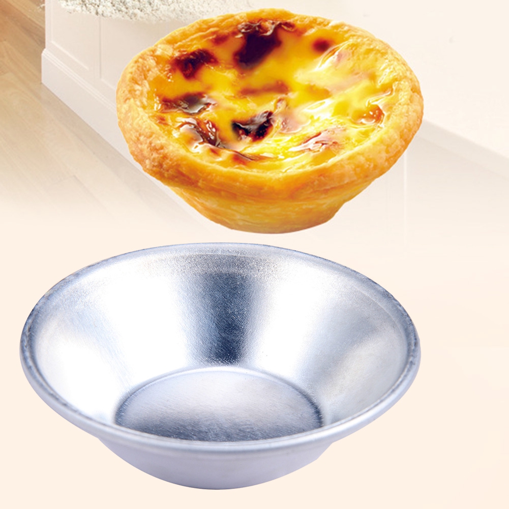 Set 5 Khuôn Nhôm Làm Bánh Tart Trứng Mini Cách Nhiệt Chống Dính Tiện Dụng