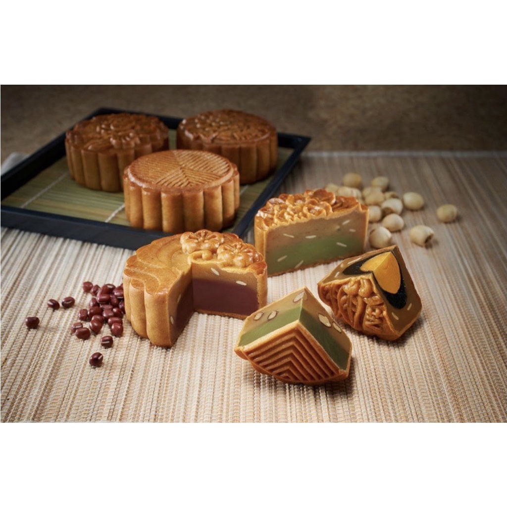 Hộp giấy đựng 6 bánh trung thu 50-75g mẫu Cúc Vàng-Tiết Đỏ 2022