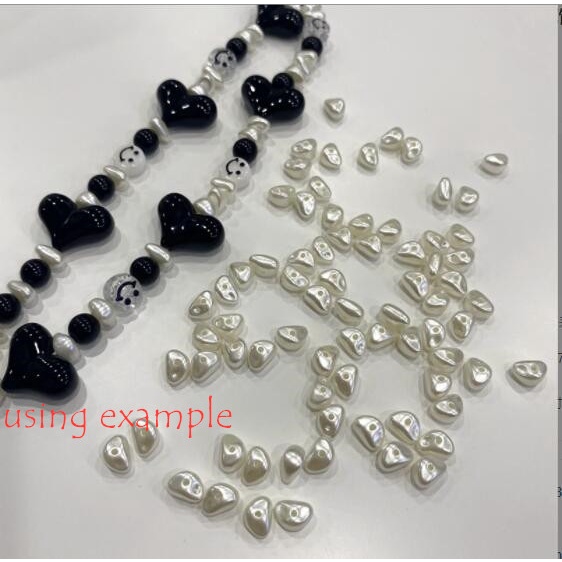 Bộ 100 Hạt Ngọc Trai Giả Bằng Nhựa Dùng Làm Trang Sức diy Kích Thước 9mm y1676