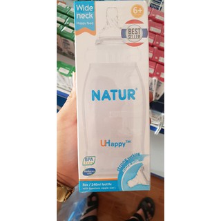 Bình sữa Natur cổ rộng 240ml