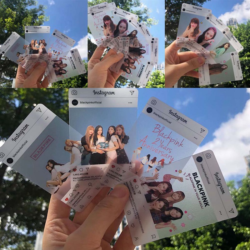 Set 8 Tấm Thẻ In Hình Thành Viên Nhóm Nhạc BLACKPINK