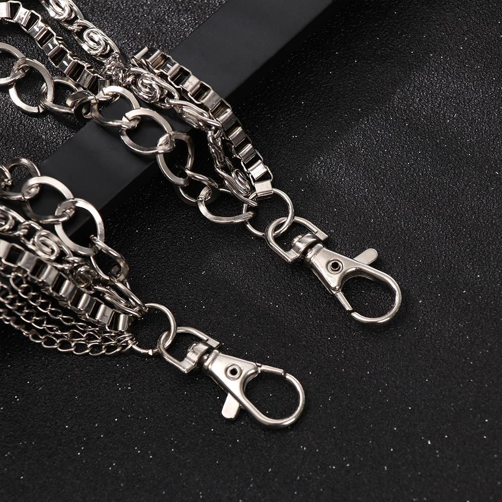 Móc Khóa Quần Jeans Đính Đinh Tán Thời Trang Cá Tính Cho Nam