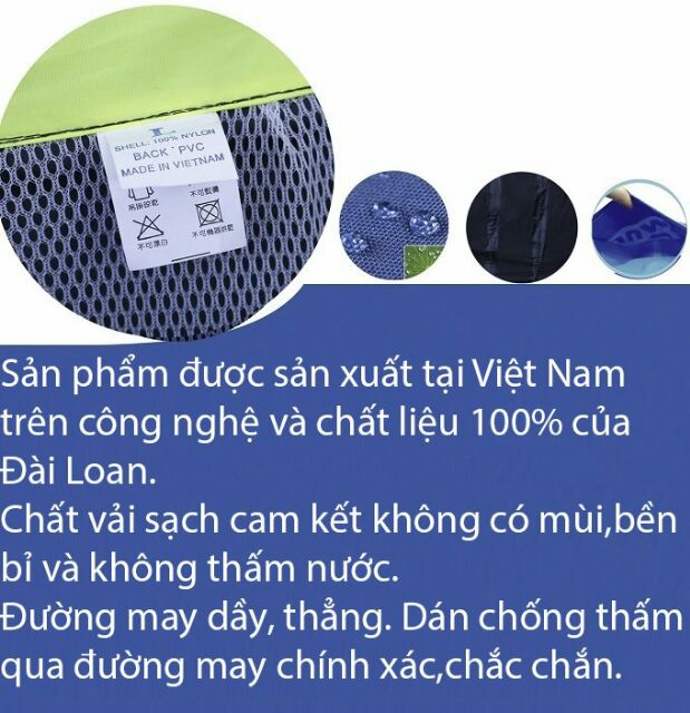 Áo mưa bộ cao cấp 2 lớp