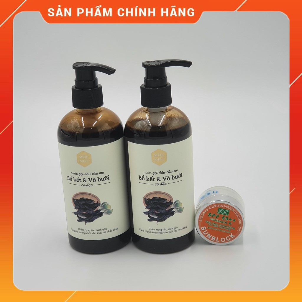 Nước Gội Đầu Bồ Kết Vỏ Bưởi Mộc Nhu - Combo Hấp Dẫn - Giảm Rụng Tóc Gàu Ngứa Hiệu Quả Nhanh