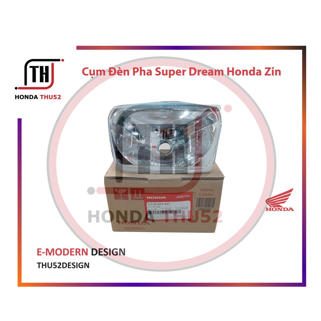 Chóa Đèn Cụm Đèn Pha Super Dream Honda Zin