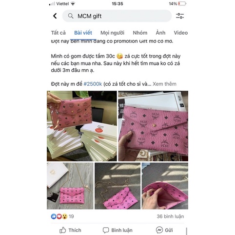 Gift mcm sang chảnh