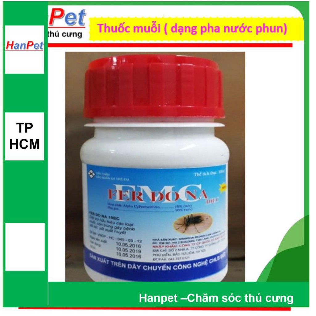 HN-HP10070LV-Thuốc muỗi FERDONA 100ml, - dạng pha nước phun - 317b