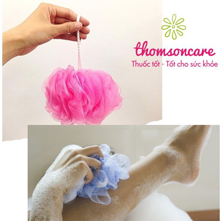 Bông tắm tạo bọt kỳ ghét cao cấp - tẩy da chết, massage cơ thể, mút tắm cho bé và cả nhà