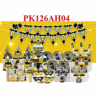 Set phụ kiện trang trí bàn mẫu BATMAN - người dơi - PK126AH04 , trang trí bàn sinh nhật , trang trí bàn thôi nôi