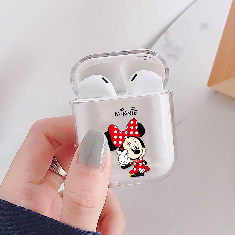 Vỏ nhựa TPU in hình nhân vật hoạt họa dễ thương bảo vệ hộp đựng tai nghe Apple Airpod