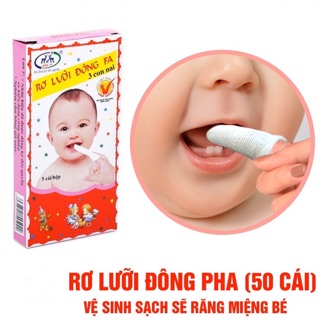 Rơ lưỡi, gạc tứ lưỡi Đông Pha( Gói 10 hộp 50 chiếc)