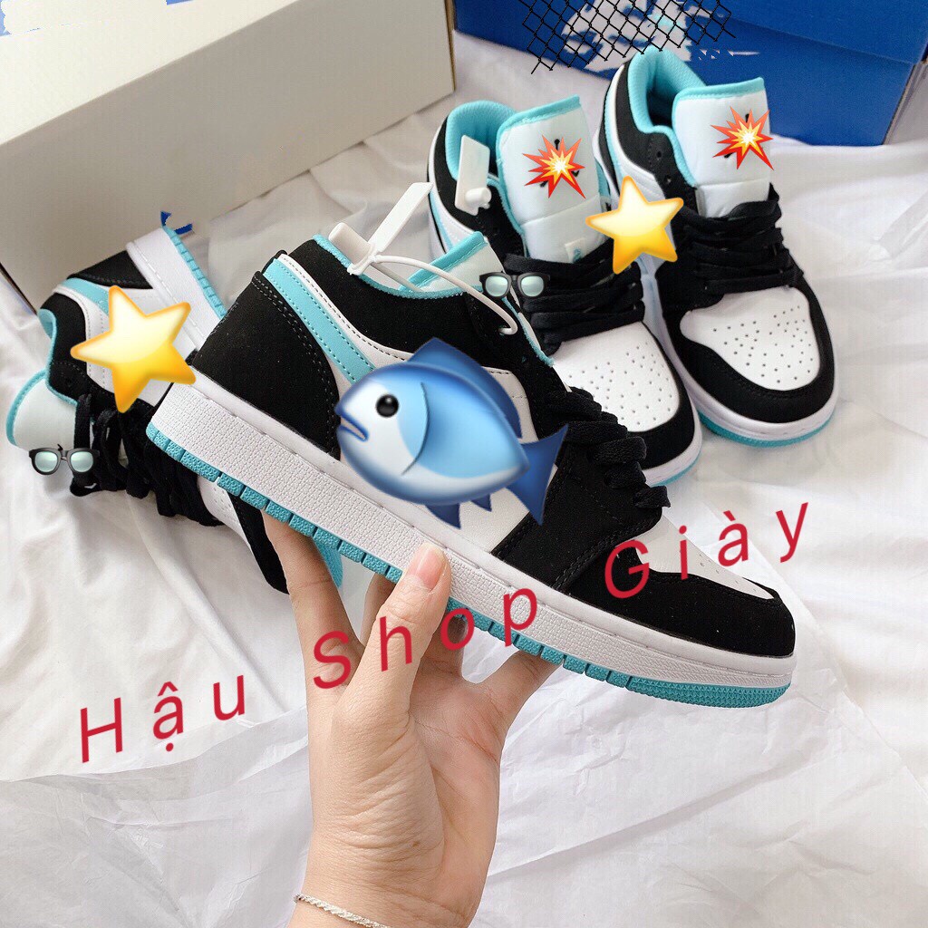 Giày 𝐉 Cổ Thấp Nam Nữ [SIÊU SALE] Giày JD màu xanh ngọc Hàng Đẹp Full Box Tặng Kèm Phụ Kiện