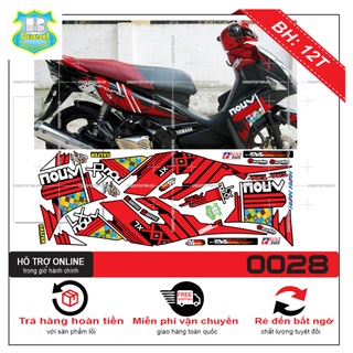 Ten rời xe nouvo 4 lx zin đỏ đen