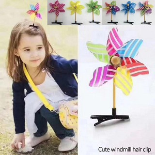 Kẹp tóc hình cối xay gió mini dễ thương (màu sắc ngẫu nhiên)
