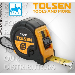 Thước cuộn thép nền vàng 5 mét 16ft tolsen 35003