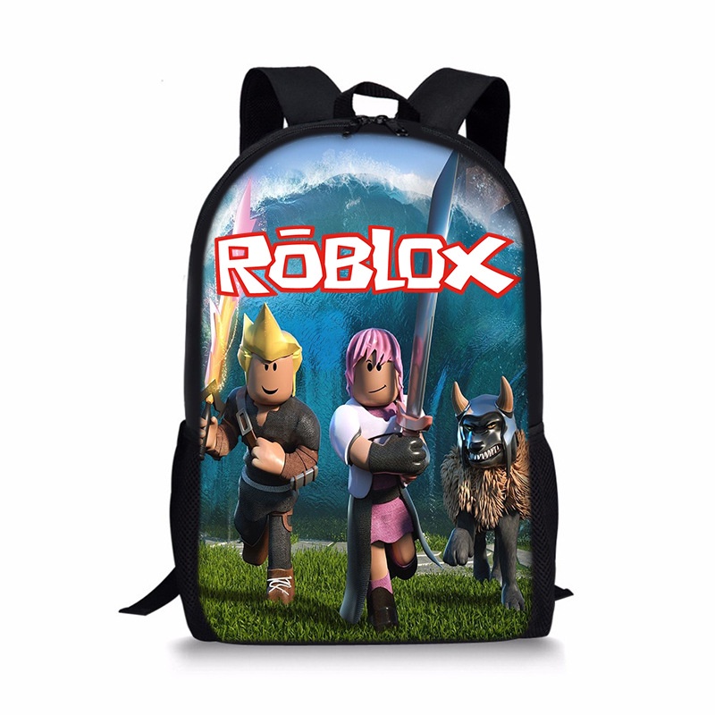 44cm Balo Roblox Bộ Ba Lô Đi Học Họa Tiết Hoạt Hình Roblox Dễ Thương Cho Bé Trai