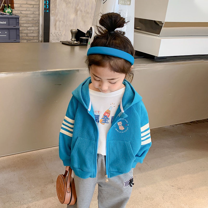 Áo Khoác Cardigan Có Mũ Trùm Thời Trang Xuân Thu 2022 Mới Cho Bé Gái