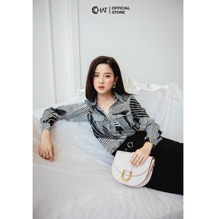  Áo sơ mi phối cổ MS CCHAT