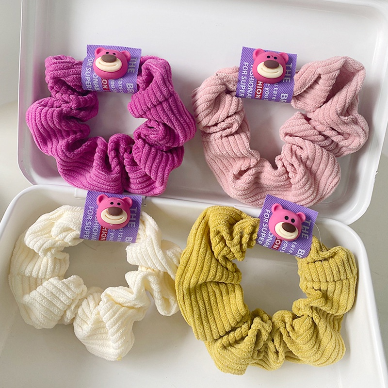 Cột tóc scrunchies gấu dâu tây Lots-o'-Huggin 'Bear Mua Tất (muatatshop)