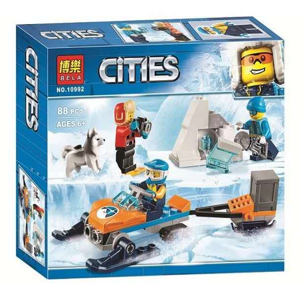 BELA 10992 City Police Series Thăm dò tuyết Đồ chơi xây dựng sưu tập Quà trẻ em  tương thích LEGO60191