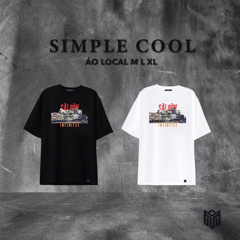Áo Thun Simple Cool From local brand Size M L XL 40-90kg