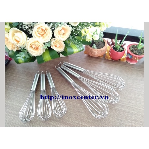 Cây đánh trứng cầm tay Inox - Cây đánh trứng inox Mini - Cây phới lồng đánh trứng/đánh bột/khuấy cafe 3 IN 1