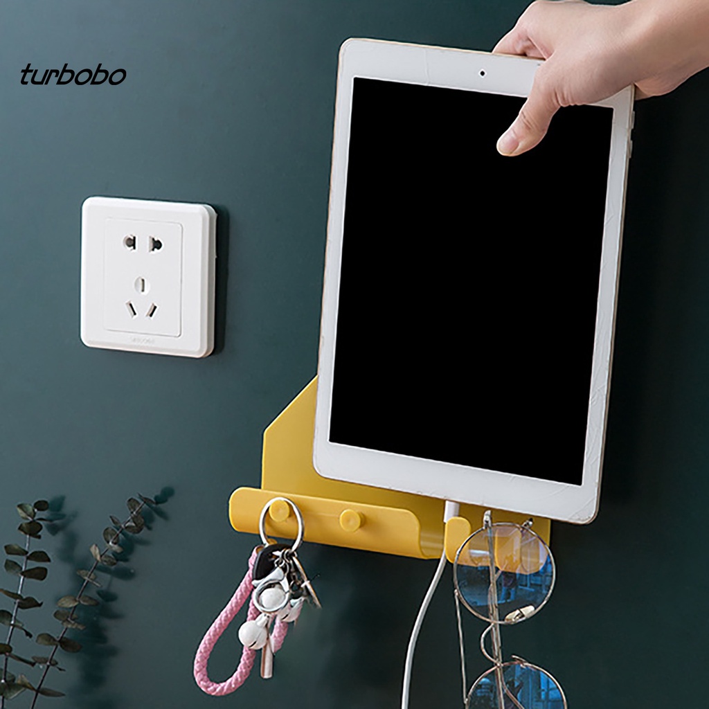 Giá đỡ điện thoại / máy tính bảng treo tường có móc tiện dụng đa năng cho gia đình