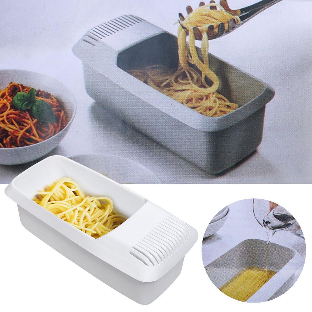 Hộp Đựng Mì Spaghetti Có Thể Phân Hủy Kèm Lưới Lọc Đa Năng Tiện Dụng Cho Lò Vi Sóng