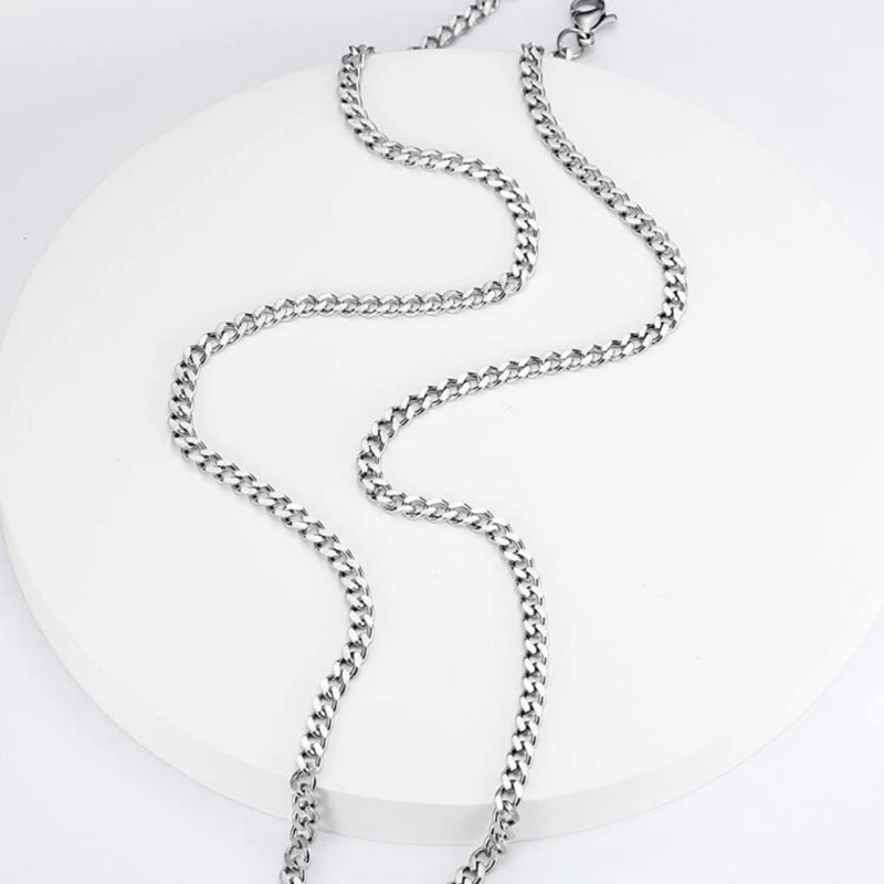 Dây Chuyền Nam Nữ Sợi Xích Mảnh Bằng Thép Titan 3MM - Vòng Cổ Unisex Không Gỉ Phong Cách Đường Phố Hiphop