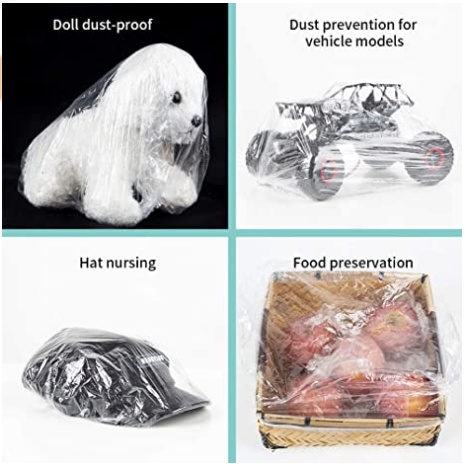 Set 50/100 màng bọc thực phẩm bằng nhựa PE dùng một lần