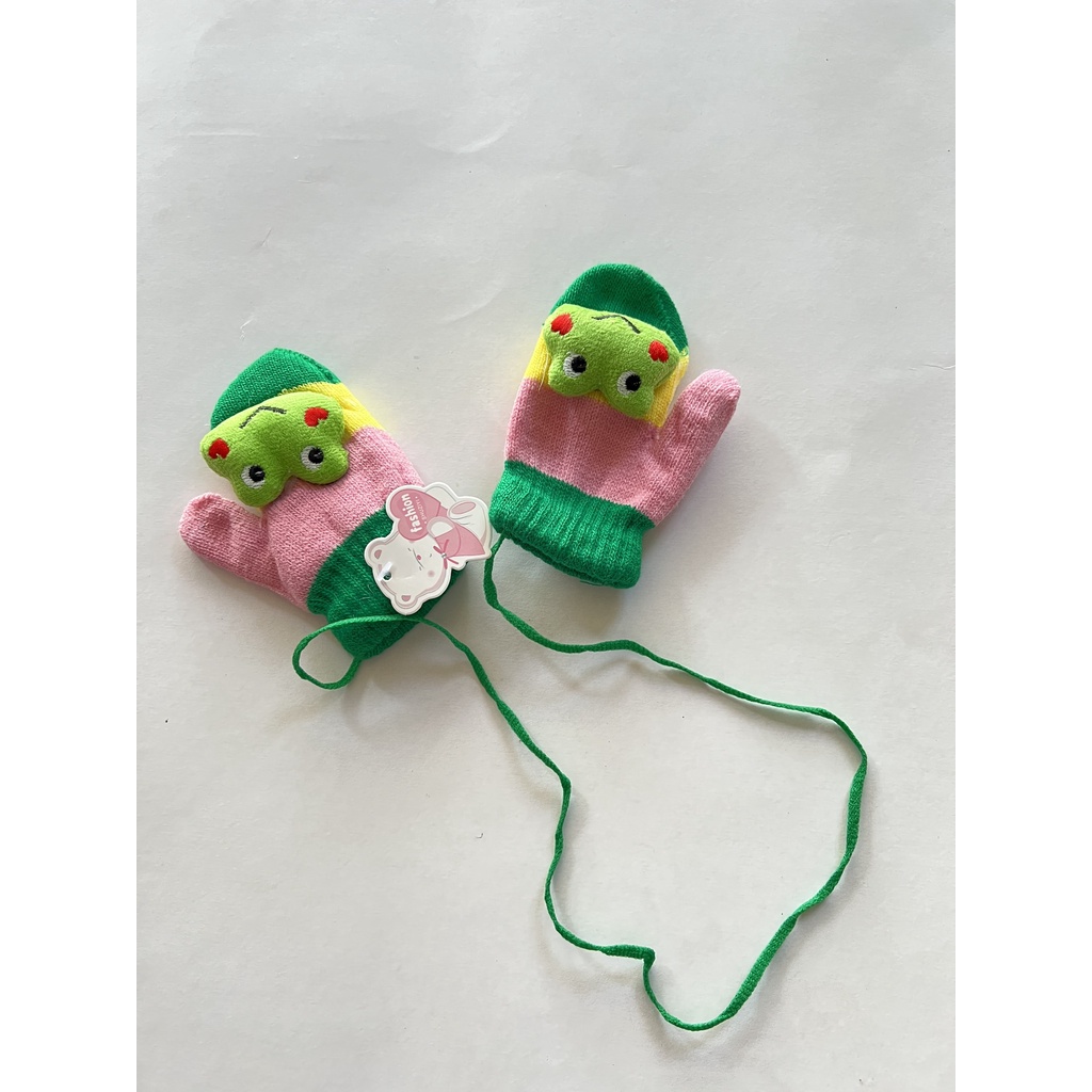 Gang tay len cho bé 1-3 tuổi đính kèm gấu bông ( ảnh thật )