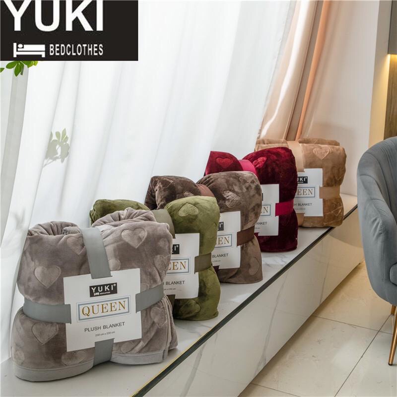 Chăn Lông Thỏ Yuki Queen Hàng Cao Cấp 5 màu, Kích Thước 230x230cm nặng 3,6kg