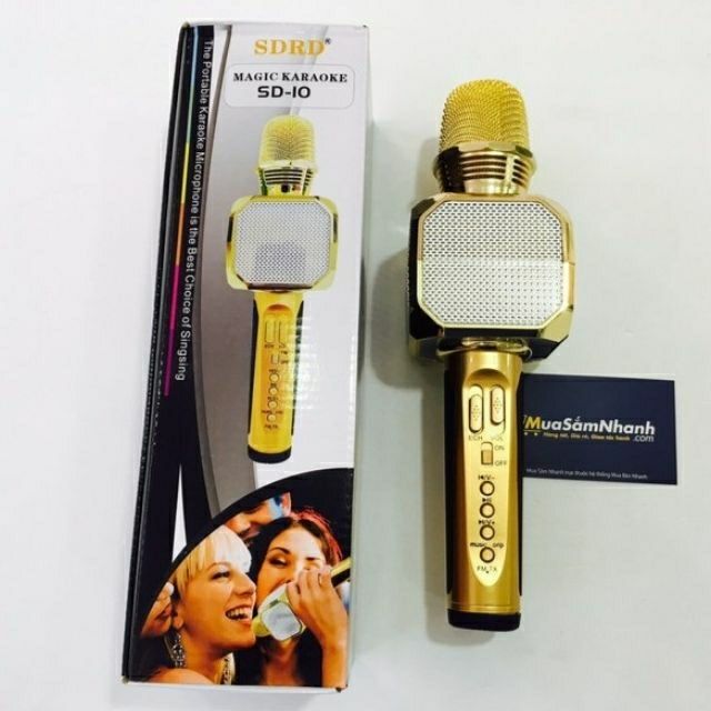 Mic Hát Kèm Loa SD-10 ( âm thanh chuẩn )