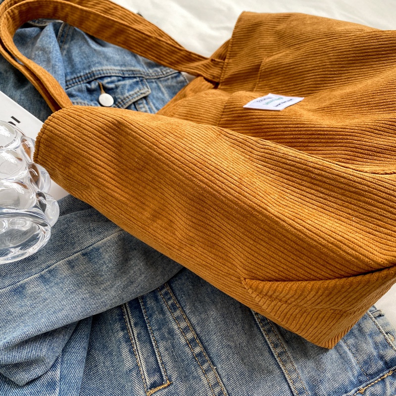 Túi Đeo Vai Vải Nhung cotton Cỡ Lớn 2022 Phong Cách Hàn Quốc Đơn Giản Thời Trang Mùa Hè Cho Nữ