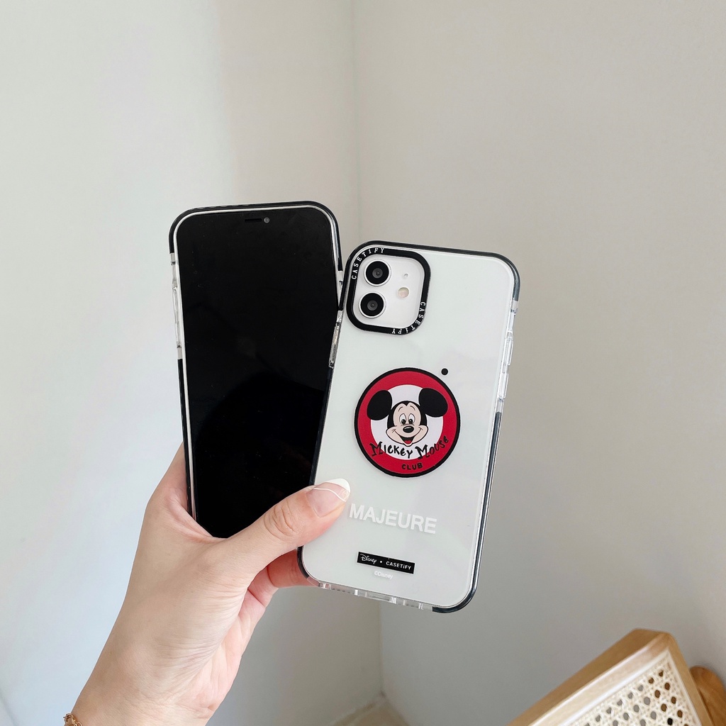 Ốp Điện Thoại Chống Sốc In Hình Chuột mickey Hoạt Hình Vui Nhộn Có Khung Bảo Vệ Toàn Diện