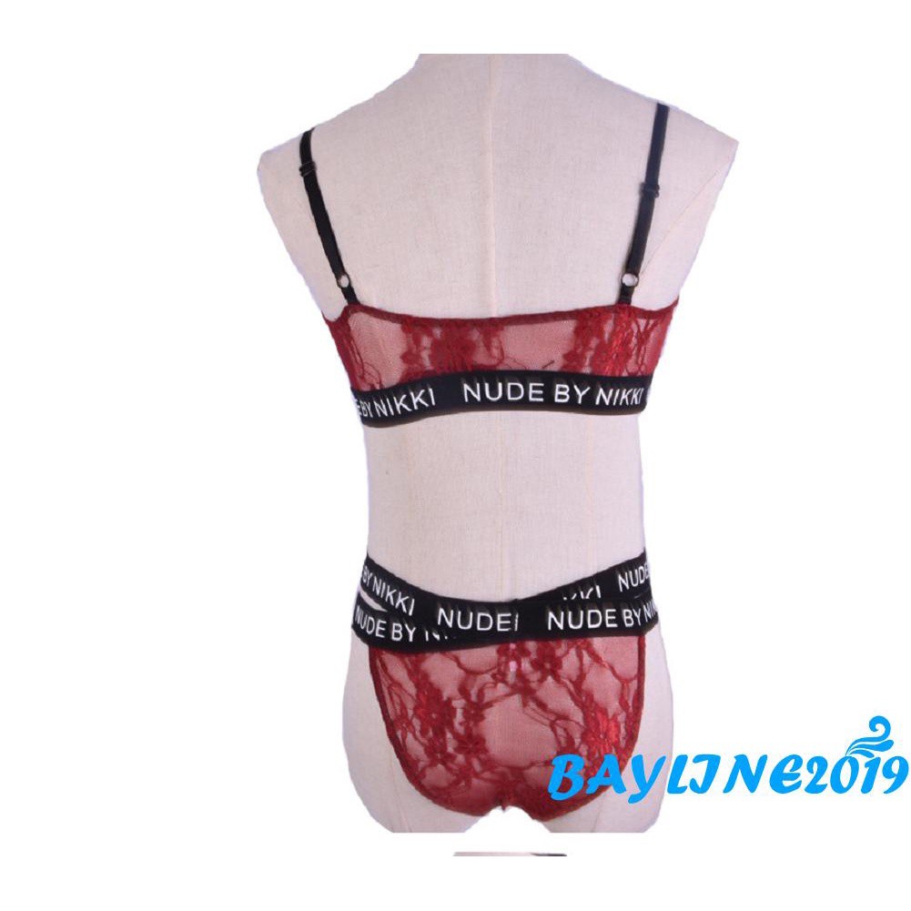 Set đồ lót ren hoa thời trang quyến rũ cho nữ