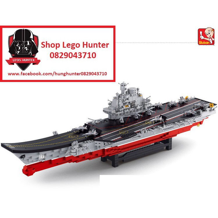 Lego Army SLuban Aircraft Carrier - mô hình Hàng không mẫu hạm - tàu sân bay dài gần 90cm