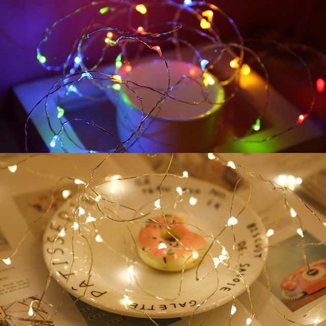 Đèn led fairylight dùng pin dẹt Cr2032 trang trí