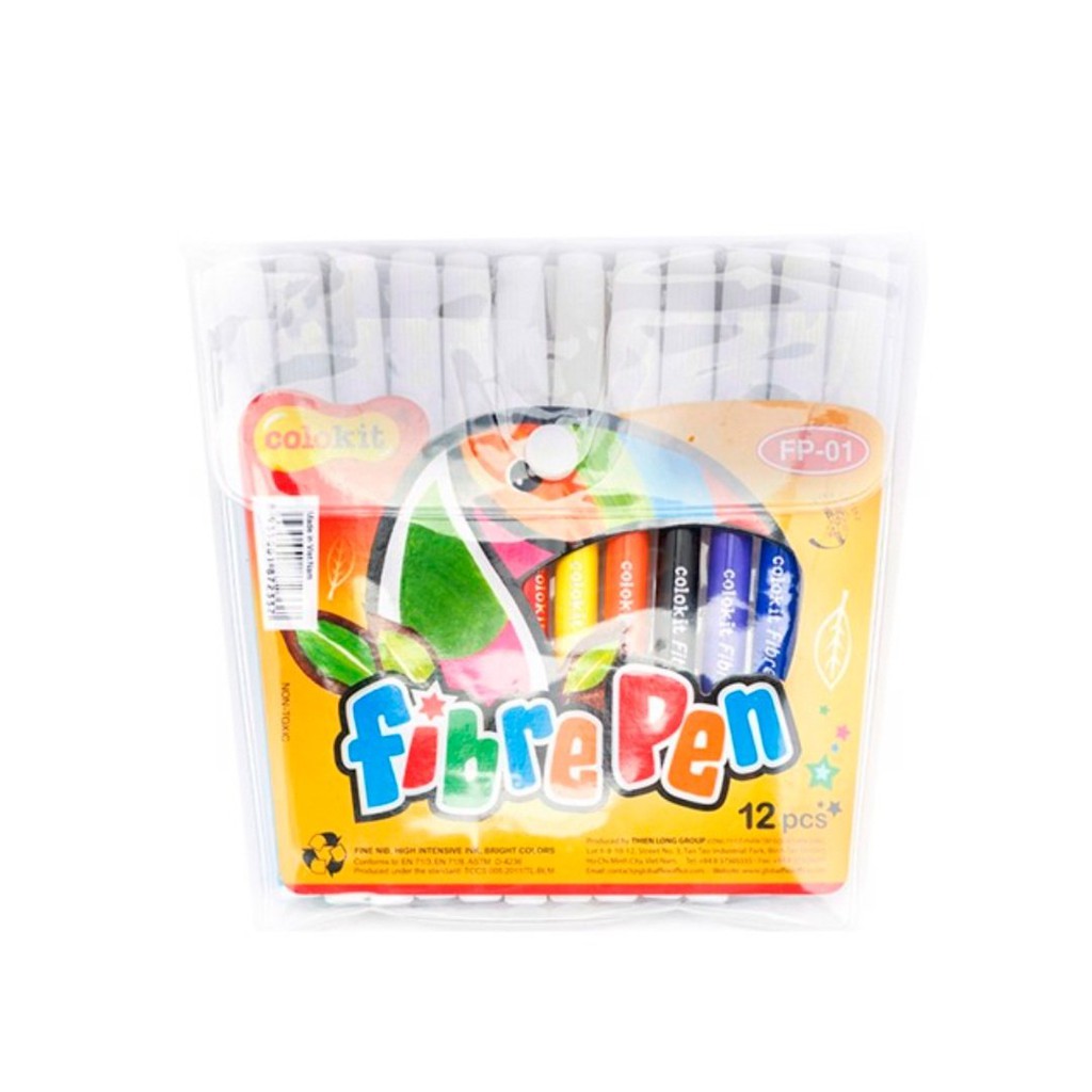 Bút lông màu Fibre Pen Colokit FP-01 , chính hãng 100%, an toàn và chất lượng  đa dạng mẫu mã chất lượng sản phẩm đảm bả