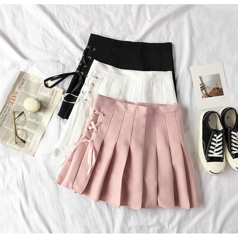 Chân Váy Ngắn Nữ Sinh Chân Váy Xếp Ly phối nơ năng động ulzzang style Siêu HOT | BigBuy360 - bigbuy360.vn