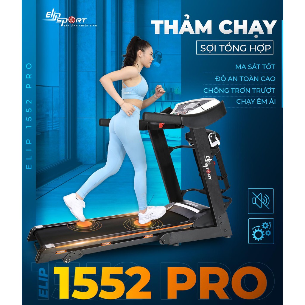 Máy chạy bộ điện đa năng ELIP 1552 Pro