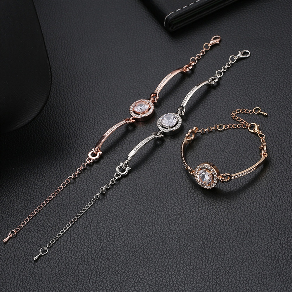 Vòng Tay Đính Đá Zircon Thời Trang Cho Nữ