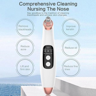 Máy Hút Mụn Đầu Đen Chăm Sóc Da Mặt 3 Đầu Hút Có Thể Điều Chỉnh
