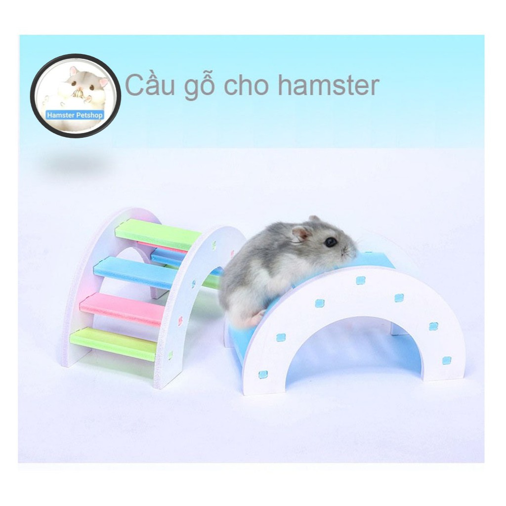 Cầu thang gỗ chui cho Hamster