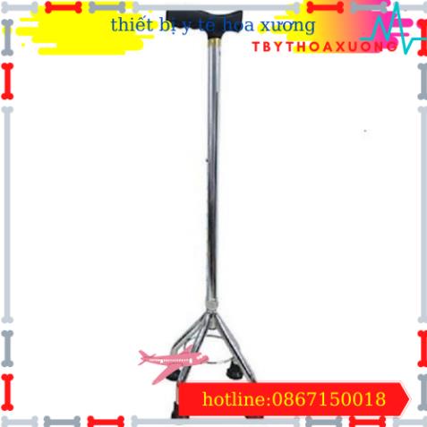Gậy 4 Chân Lucass Cán Cong Đế Thấp B-934- Có Thể Điều Chỉnh Chiều Cao Cho Người Già
