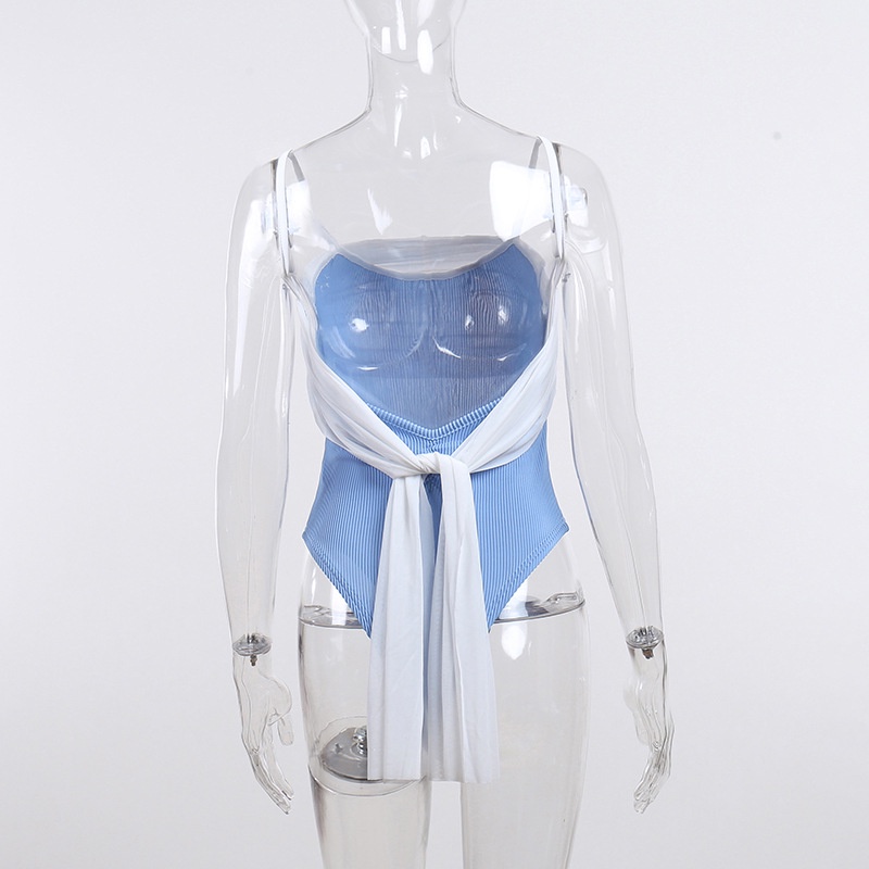 Jumpsuit Hở Lưng Cột Dây Ruy Băng Nơ Gợi Cảm Cho Nữ