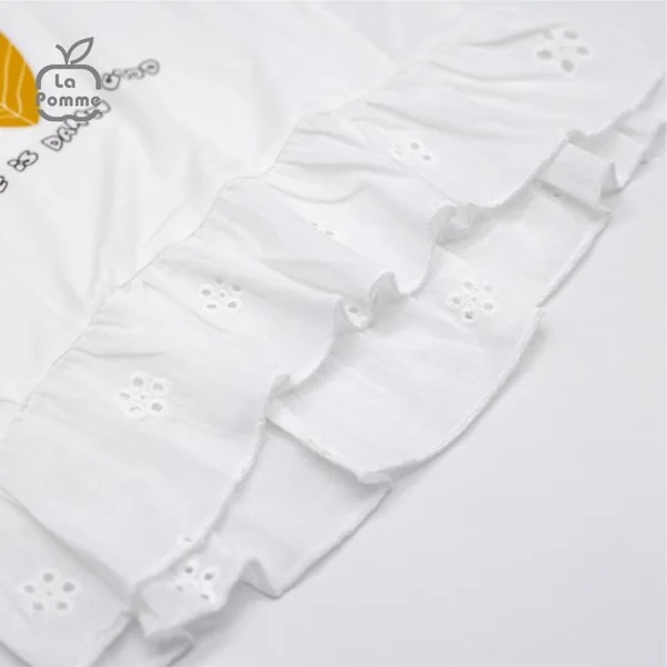 SS215 Lapomme Bộ cộc tay bé gái Lapomme chiếc lá