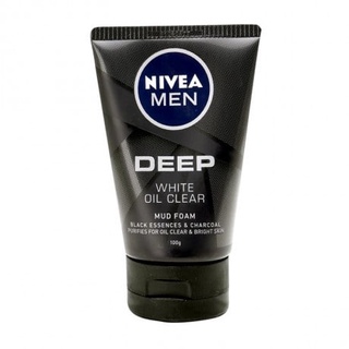 SRM Nam giảm nhờn NIVEA Men Deep White Oil Clear Mud Foam 100g - Sửa rửa thumbnail