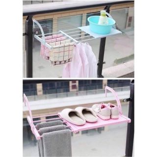 Giàn phơi đa năng treo ban công với kiểu dáng thông minh